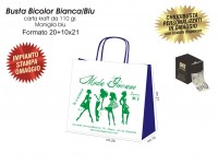 BUSTE IN CARTA BICOLOR BIANCA/BLU
